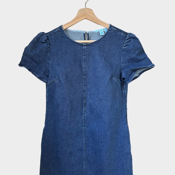 Draper James Denim Shift Dress, size 2 - Picture 3 of 5